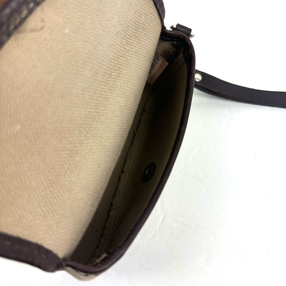 Dooney & Bourke Wristlet Brown Canvas Leather Signature Clutch Made In USA - Picture 8 of 10